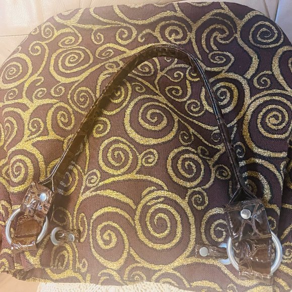 Brown and Gold Lady's Bag - Picture 5 of 5